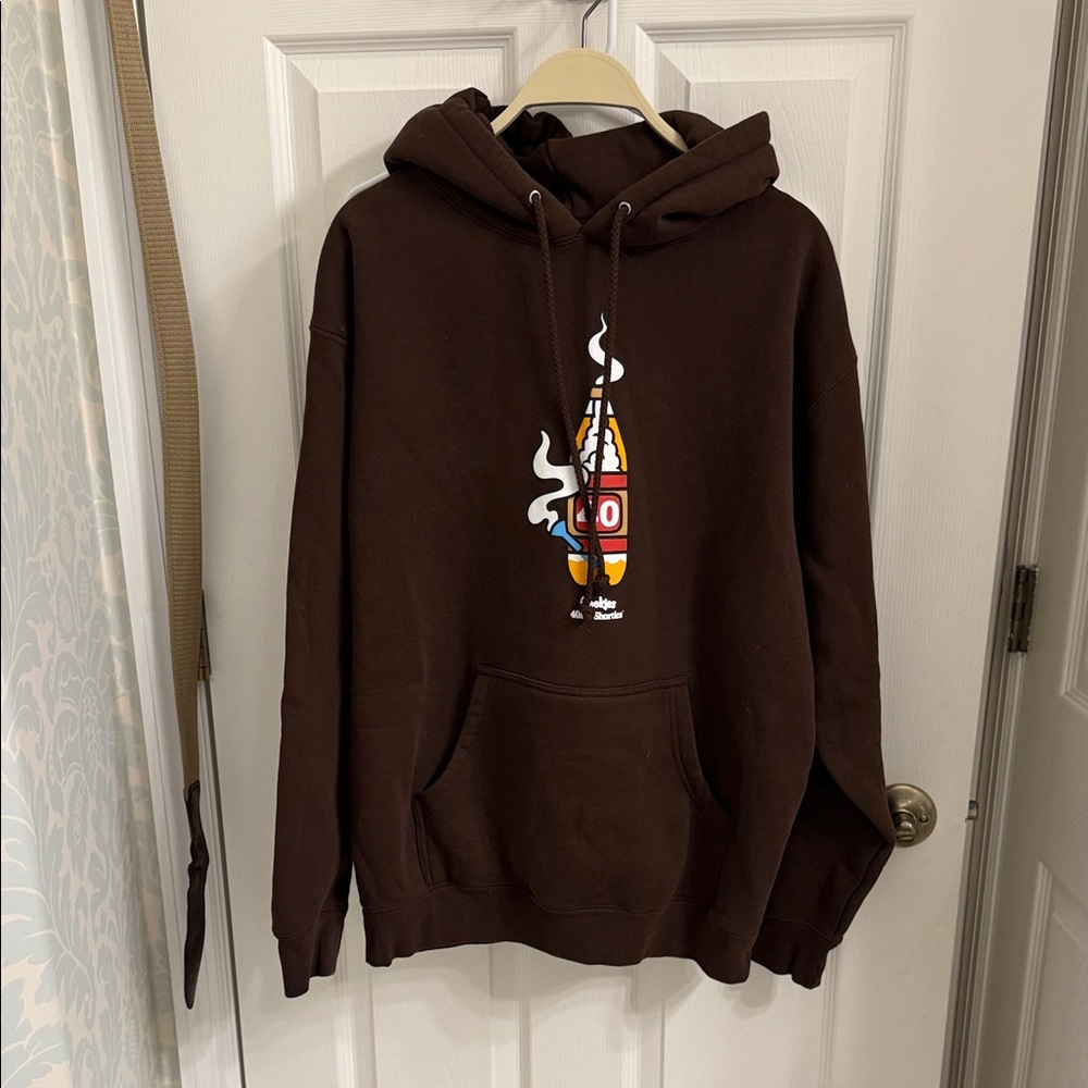 Cookies Brown  Graphic Hoodie 40’s & Shorties NWOT